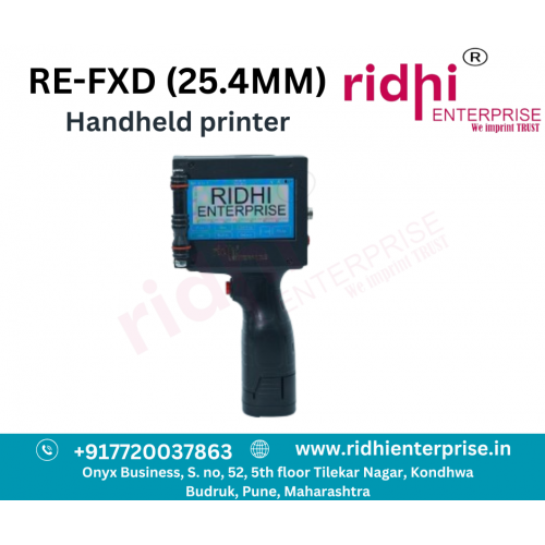 Ridhi 1 inch handheld inkjet Printer For Mrp And Batch Coding